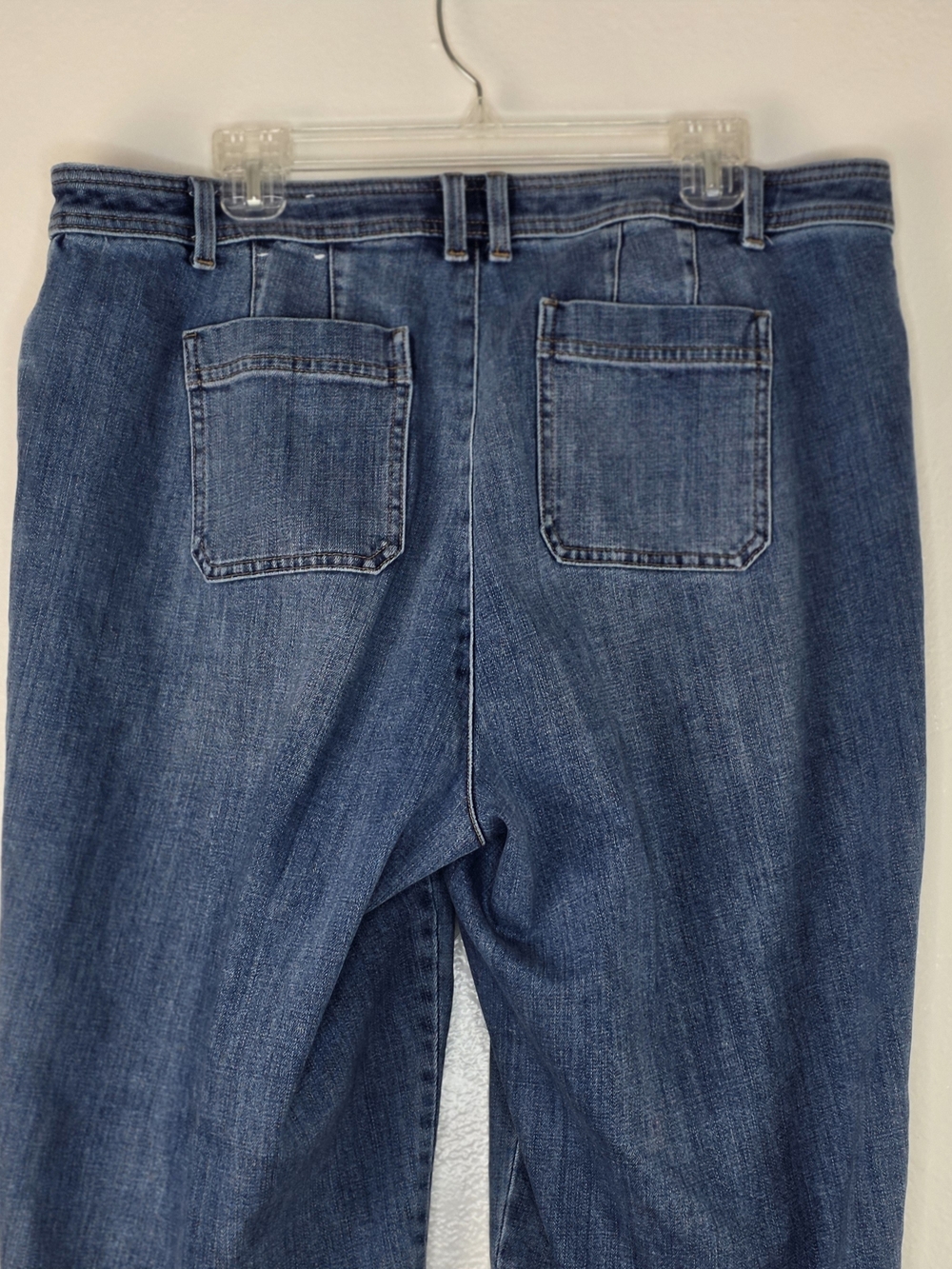 Talbots Wide Leg Crop Blue Medium Wash Jeans Size 18WP - Picture 7 of 11